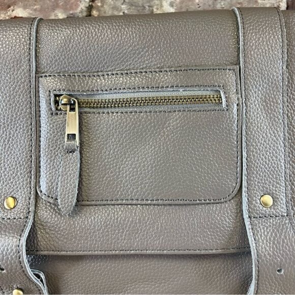 VereVerto “Repetto” Convertable Handbag/Backpack in Gray Leather NWOT main image 8